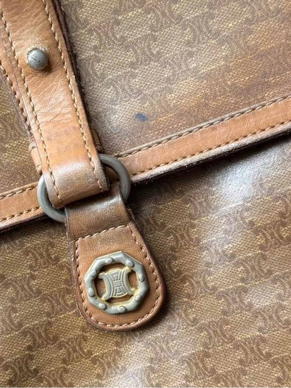 Celine Tan Leather Interior Shoulder Bag - Picture 8 of 8